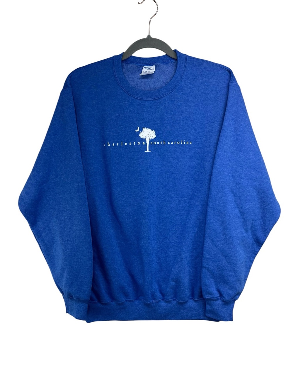 Charleston South Carolina Crewneck Sweatshirt Port and Company Core Fleece Med